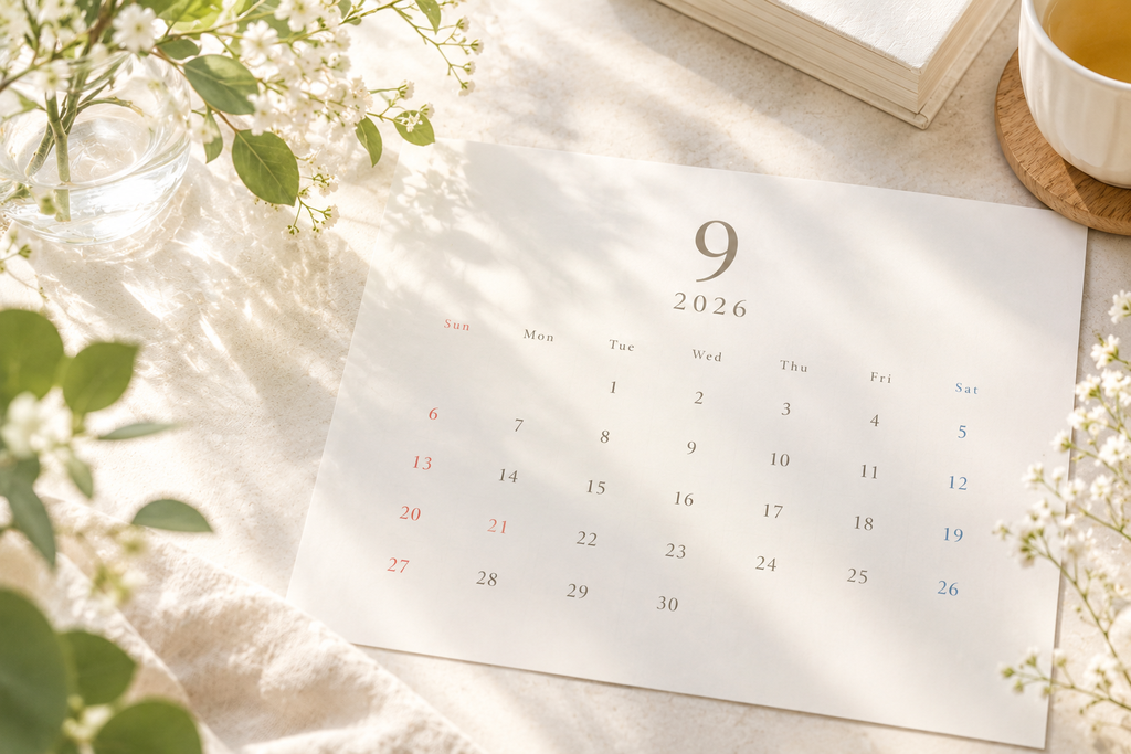 2026年9月の開運日をお知らせします! パワーストーン 天然石 おすすめアイテムもご紹介